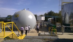 autoridades visitan proyecto energético de biogás de L&E en lechería Lacteos Osorno 1